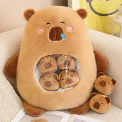 Kawaii Capybara Candy Bag Plushie -Kawaii Store kawaiies plushies plush softtoy kawaii capybara candy bag plushie soft toy brown 109467