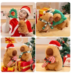 Kawaii Capybara Christmas-themed Plushies -Kawaii Store kawaiies plushies plush softtoy kawaii capybara christmas themed plushies soft toy 749295