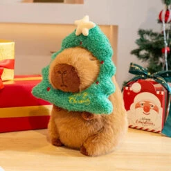 Kawaii Capybara Christmas-themed Plushies -Kawaii Store kawaiies plushies plush softtoy kawaii capybara christmas themed plushies soft toy christmas tree 632717