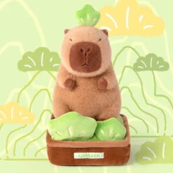 Kawaii Capybara Plant Pot Plushie -Kawaii Store kawaiies plushies plush softtoy kawaii capybara plant pot plushie soft toy 919279