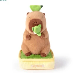 Kawaii Capybara Plant Pot Plushie -Kawaii Store kawaiies plushies plush softtoy kawaii capybara plant pot plushie soft toy banana 843899