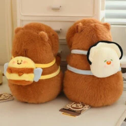 Kawaii Capybara With Backpack Plush Collection -Kawaii Store kawaiies plushies plush softtoy kawaii capybara with backpack plush collection soft toy 435824