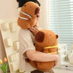 Kawaii Capybara With Backpack Plush Collection -Kawaii Store kawaiies plushies plush softtoy kawaii capybara with backpack plush collection soft toy 511168