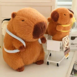 Kawaii Capybara With Backpack Plush Collection -Kawaii Store kawaiies plushies plush softtoy kawaii capybara with backpack plush collection soft toy 515173