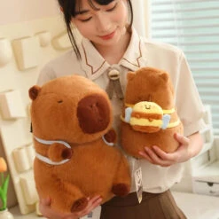 Kawaii Capybara With Backpack Plush Collection -Kawaii Store kawaiies plushies plush softtoy kawaii capybara with backpack plush collection soft toy 715786