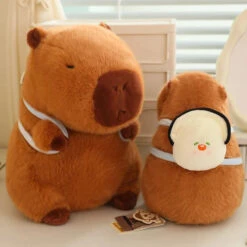 Kawaii Capybara With Backpack Plush Collection -Kawaii Store kawaiies plushies plush softtoy kawaii capybara with backpack plush collection soft toy 822694