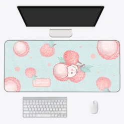 Accessories Kawaii Cartoon Exotic Fruits Large Mouse Pad -Kawaii Store kawaiies plushies plush softtoy kawaii cartoon exotic fruits large mouse pad new accessories lychee 80 x 30cm 818215