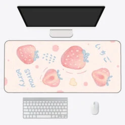 Accessories Kawaii Cartoon Exotic Fruits Large Mouse Pad -Kawaii Store kawaiies plushies plush softtoy kawaii cartoon exotic fruits large mouse pad new accessories strawberry 2 70 x 30cm 576943