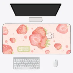 Accessories Kawaii Cartoon Exotic Fruits Large Mouse Pad -Kawaii Store kawaiies plushies plush softtoy kawaii cartoon exotic fruits large mouse pad new accessories strawberry 90 x 40cm 680837