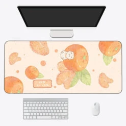 Accessories Kawaii Cartoon Exotic Fruits Large Mouse Pad -Kawaii Store kawaiies plushies plush softtoy kawaii cartoon exotic fruits large mouse pad new accessories tangerine 90 x 40cm 538438