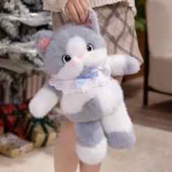 Kawaii Cat Plush Family With Collar -Kawaii Store kawaiies plushies plush softtoy kawaii cat plush family with collar soft toy 260501