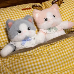 Kawaii Cat Plush Family With Collar -Kawaii Store kawaiies plushies plush softtoy kawaii cat plush family with collar soft toy 975828