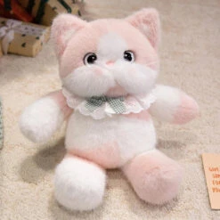 Kawaii Cat Plush Family With Collar -Kawaii Store kawaiies plushies plush softtoy kawaii cat plush family with collar soft toy pink 878873
