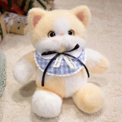 Kawaii Cat Plush Family With Collar -Kawaii Store kawaiies plushies plush softtoy kawaii cat plush family with collar soft toy yellow 885068