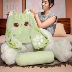 Kawaii Cat Resting Cushion Pillow -Kawaii Store kawaiies plushies plush softtoy kawaii cat resting cushion pillow soft toy 457922