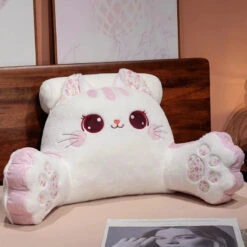 Kawaii Cat Resting Cushion Pillow -Kawaii Store kawaiies plushies plush softtoy kawaii cat resting cushion pillow soft toy white 20in 50cm 846376