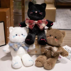 Kawaii Cat Teddy Bear Bowtie Plushies -Kawaii Store kawaiies plushies plush softtoy kawaii cat teddy bear bowtie plushies soft toy 235365