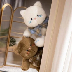 Kawaii Cat Teddy Bear Bowtie Plushies -Kawaii Store kawaiies plushies plush softtoy kawaii cat teddy bear bowtie plushies soft toy 395000