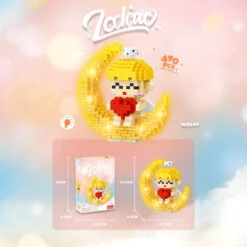 Kawaii Chibi Moon Zodiac Star Constellations Nano Building Blocks -Kawaii Store kawaiies plushies plush softtoy kawaii chibi moon zodiac star constellations nano building blocks new build it angel 211413