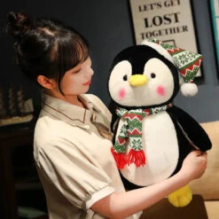 Kawaii Christmas Penguin Plushie -Kawaii Store kawaiies plushies plush softtoy kawaii christmas penguin plushie soft toy 325618