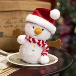Kawaii Christmas Snow Man Gingerbread Man Plushies -Kawaii Store kawaiies plushies plush softtoy kawaii christmas snow man gingerbread man plushies soft toy snowman with hat 15cm 361895