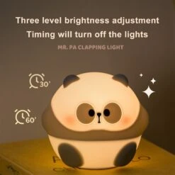 Kawaii Chunky Panda LED Night Lights -Kawaii Store kawaiies plushies plush softtoy kawaii chunky panda led night lights new home decor 272118