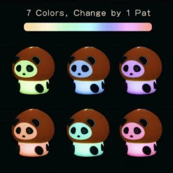 Kawaii Chunky Panda LED Night Lights -Kawaii Store kawaiies plushies plush softtoy kawaii chunky panda led night lights new home decor 355349