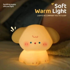 Kawaii Dog Friends LED Night Light -Kawaii Store kawaiies plushies plush softtoy kawaii dog friends led night light home decor 439835