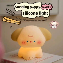 Kawaii Dog Friends LED Night Light -Kawaii Store kawaiies plushies plush softtoy kawaii dog friends led night light home decor 569901