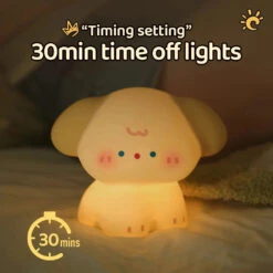 Kawaii Dog Friends LED Night Light -Kawaii Store kawaiies plushies plush softtoy kawaii dog friends led night light home decor 688599