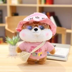 Kawaii Dress Up Shiba Family Plushie Collection -Kawaii Store kawaiies plushies plush softtoy kawaii dress up shiba family plushie collection soft toy brown pink hat 941910