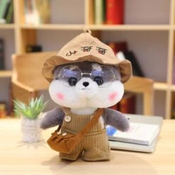 Kawaii Dress Up Shiba Family Plushie Collection -Kawaii Store kawaiies plushies plush softtoy kawaii dress up shiba family plushie collection soft toy gray brown hat 911010