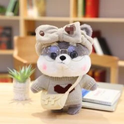 Kawaii Dress Up Shiba Family Plushie Collection -Kawaii Store kawaiies plushies plush softtoy kawaii dress up shiba family plushie collection soft toy gray grey bow 631786