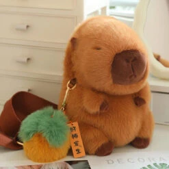 Kawaii Fluffy Capybara Plushies With Strap 22 Kawaii Fluffy Capybara Plushies With Strap -Kawaii Store kawaiies plushies plush softtoy kawaii fluffy capybara plushies with strap soft toy yellow 361819