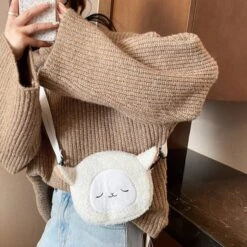 Apparel Kawaii Fluffy Cat Sheep Dog Shoulder Bag -Kawaii Store kawaiies plushies plush softtoy kawaii fluffy cat sheep dog shoulder bag bag 239751
