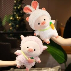 Kawaii Fluffy Cosplay Piggy Plushies -Kawaii Store kawaiies plushies plush softtoy kawaii fluffy cosplay piggy plushies new soft toy 369761