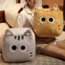 Kawaii Fluffy Cube Cat Plushie Collection -Kawaii Store kawaiies plushies plush softtoy kawaii fluffy cube cat plushie collection soft toy 318447