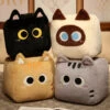 Kawaii Fluffy Cube Cat Plushie Collection -Kawaii Store kawaiies plushies plush softtoy kawaii fluffy cube cat plushie collection soft toy 742143