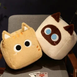 Kawaii Fluffy Cube Cat Plushie Collection -Kawaii Store kawaiies plushies plush softtoy kawaii fluffy cube cat plushie collection soft toy 872918