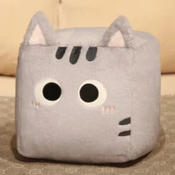 Kawaii Fluffy Cube Cat Plushie Collection -Kawaii Store kawaiies plushies plush softtoy kawaii fluffy cube cat plushie collection soft toy gray 8in 20cm 161133