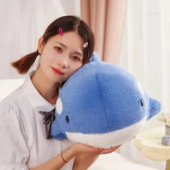 Kawaii Fluffy Gray Blue Killer Whale Plushies -Kawaii Store kawaiies plushies plush softtoy kawaii fluffy gray blue killer whale plushies soft toy 330657