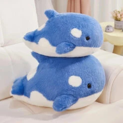 Kawaii Fluffy Gray Blue Killer Whale Plushies -Kawaii Store kawaiies plushies plush softtoy kawaii fluffy gray blue killer whale plushies soft toy 632933