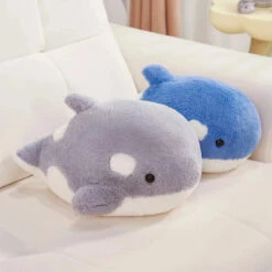 Kawaii Fluffy Gray Blue Killer Whale Plushies -Kawaii Store kawaiies plushies plush softtoy kawaii fluffy gray blue killer whale plushies soft toy 705542