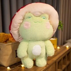 Kawaii Fluffy Mushroom Frog Family Plushies 25 Kawaii Fluffy Mushroom Frog Family Plushies -Kawaii Store kawaiies plushies plush softtoy kawaii fluffy mushroom frog family plushies new soft toy 412574