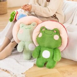 Kawaii Fluffy Mushroom Frog Family Plushies 18 Kawaii Fluffy Mushroom Frog Family Plushies -Kawaii Store kawaiies plushies plush softtoy kawaii fluffy mushroom frog family plushies new soft toy 492872