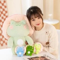 Kawaii Fluffy Mushroom Frog Family Plushies 26 Kawaii Fluffy Mushroom Frog Family Plushies -Kawaii Store kawaiies plushies plush softtoy kawaii fluffy mushroom frog family plushies new soft toy 672207