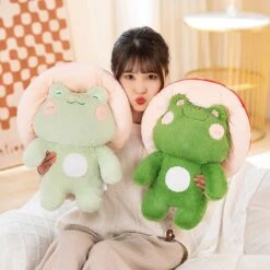 Kawaii Fluffy Mushroom Frog Family Plushies 17 Kawaii Fluffy Mushroom Frog Family Plushies -Kawaii Store kawaiies plushies plush softtoy kawaii fluffy mushroom frog family plushies new soft toy 726082