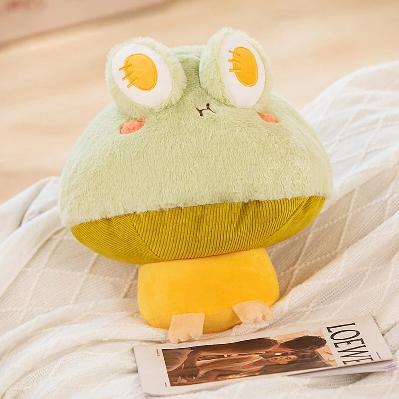 Kawaii Fluffy Mushroom Frog Family Plushies 11 Kawaii Fluffy Mushroom Frog Family Plushies - Image 9