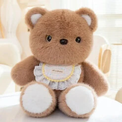 Kawaii Fluffy Sitting Animal Plushie Squad -Kawaii Store kawaiies plushies plush softtoy kawaii fluffy sitting animal plushie squad soft toy brown bear 179564