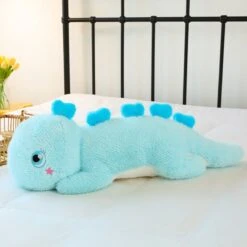 Kawaii Fluffy Stegosaurus Dinosaur Plushies -Kawaii Store kawaiies plushies plush softtoy kawaii fluffy stegosaurus dinosaur plushies soft toy blue 60cm 570324